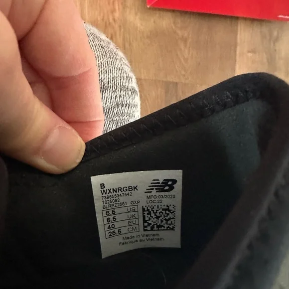 NWT New Balance FuelCore Nergize V1 Comfort Black Athletic Shoes Sneakers - Picture 6 of 9